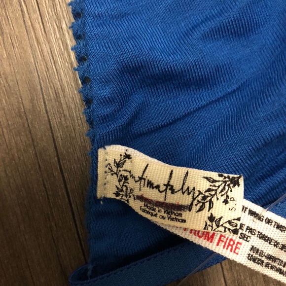 Free People Intimately Lace Bra Small Blue NWOT - Picture 6 of 6